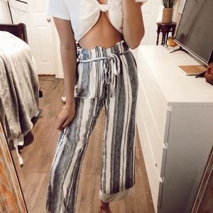 Style Rack High Waisted Striped Pants CLOSET CLEAR OUT
